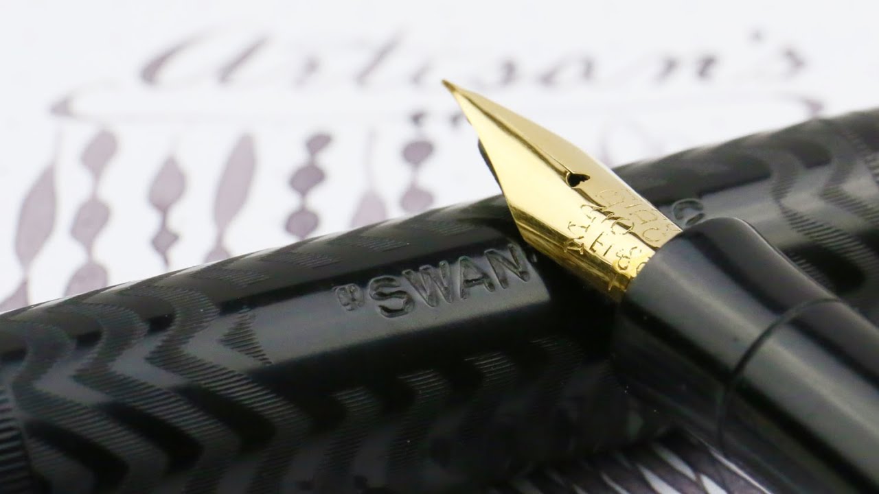 Rare Mabie Todd & Co Swan S F 2 - Wet Noodle Flex Nib