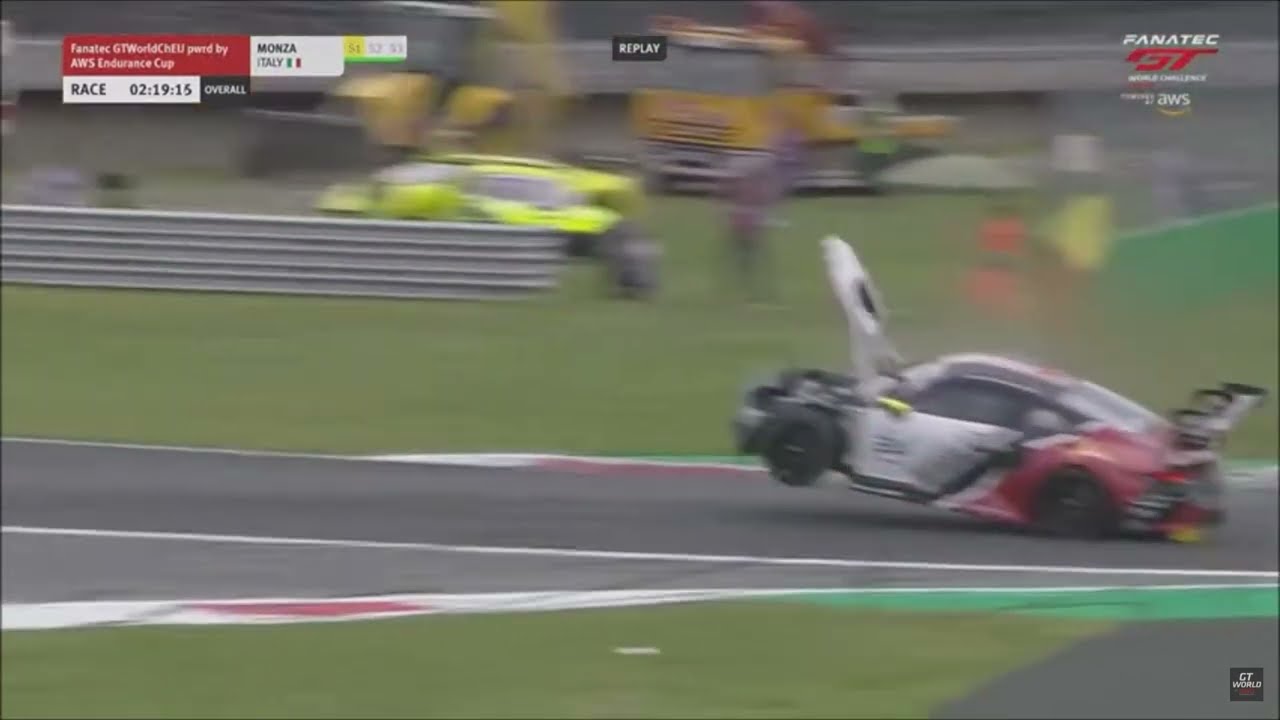 Hard Crash @ Monza (GT World Challenge Europe)