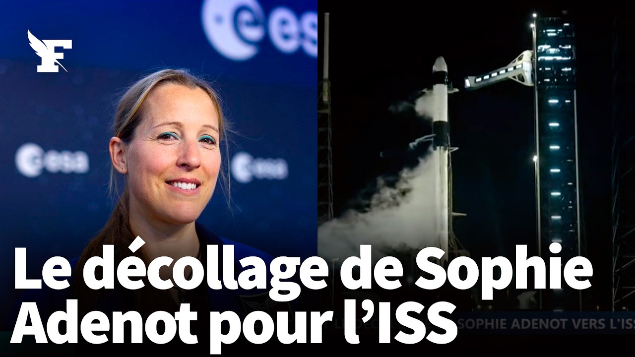 Sophie Adenot : Les images du d&eacute;collage de la fus&eacute;e Falcon 9 pour l'ISS