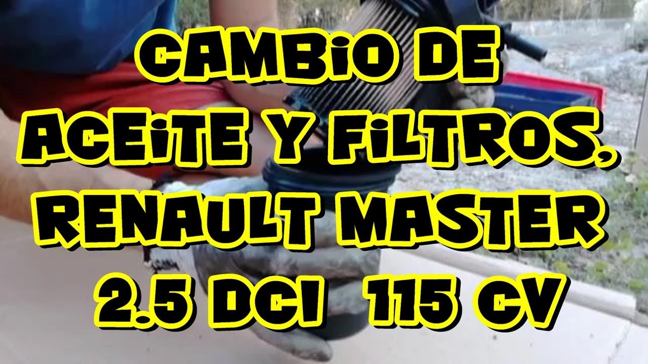 como CAMBIAR ACEITE y FILTROS, Renault Master DCI120, (FURGONETA CAMPER) #01