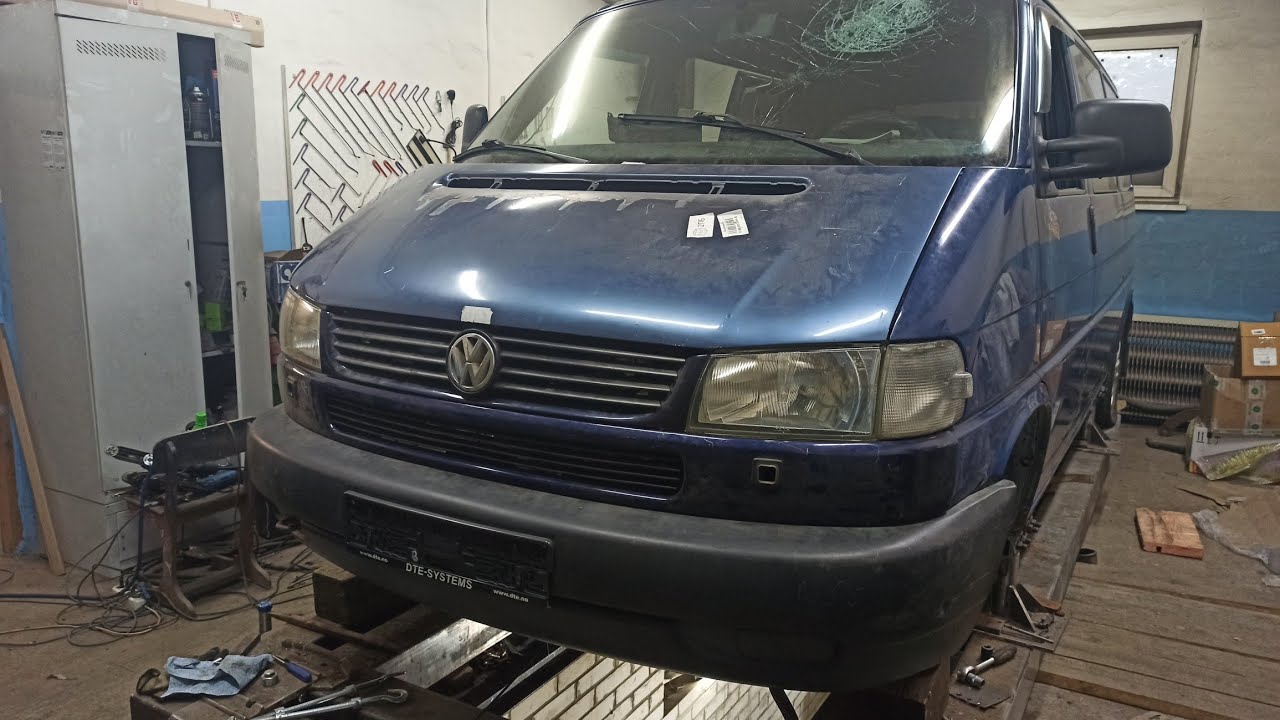 Кузовной ремонт Vw transporter t4. Лобовой удар. Часть 3. Красим, собираем, финиш.