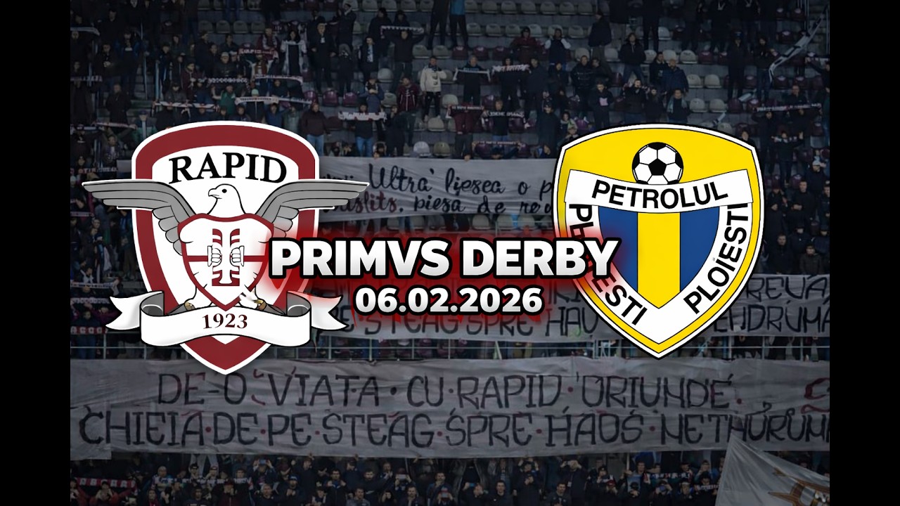 Mesaje afisare in PRIMVS DERBY, Rapid - Petrolul (1-1) | 06.02.2026 #ultras #rapid #petrolul