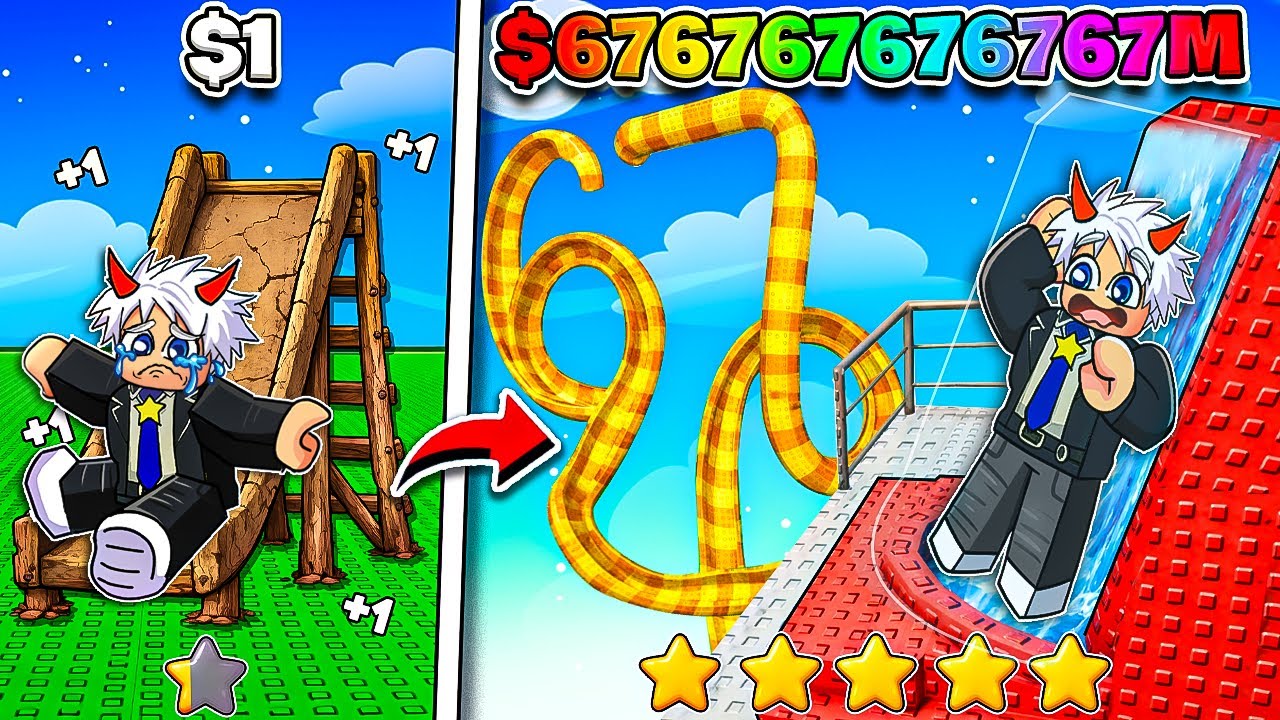 BI HUỲNH XÂY DỰNG CÔNG VIÊN NƯỚC TỪ 0 SAO ĐẾN 5 SA0 TRONG ROBLOX