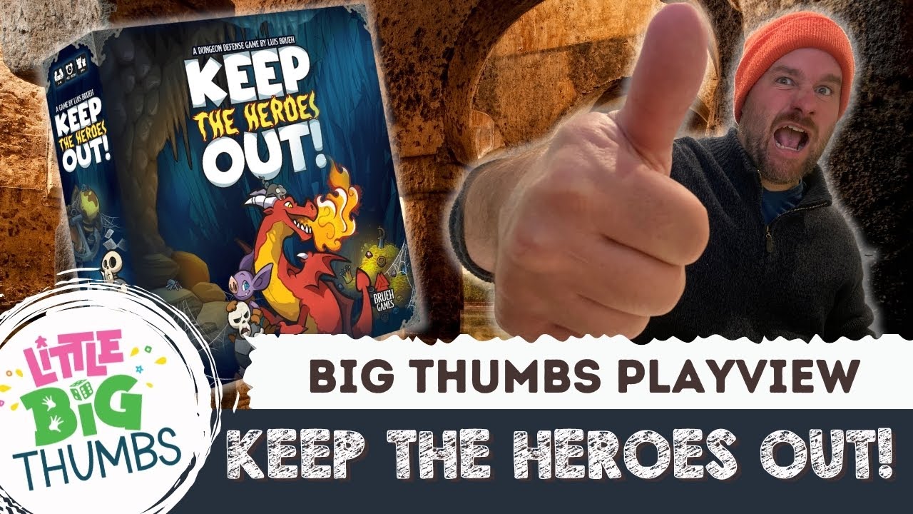 Board Game Playview - Keep the Heroes Out! // Little Big Thumbs