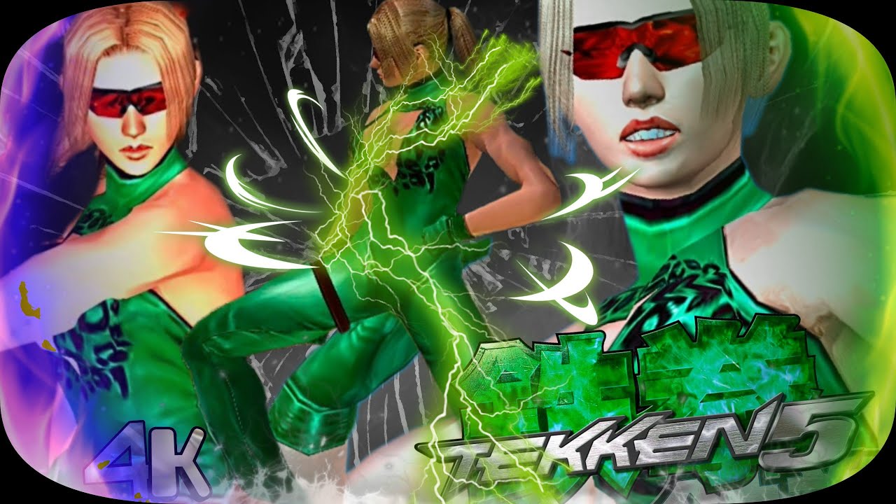 Nina ( Green Shooter Outfit ) Ultra Hard Tekken 5 Remastered UHD 4K 60 FPS