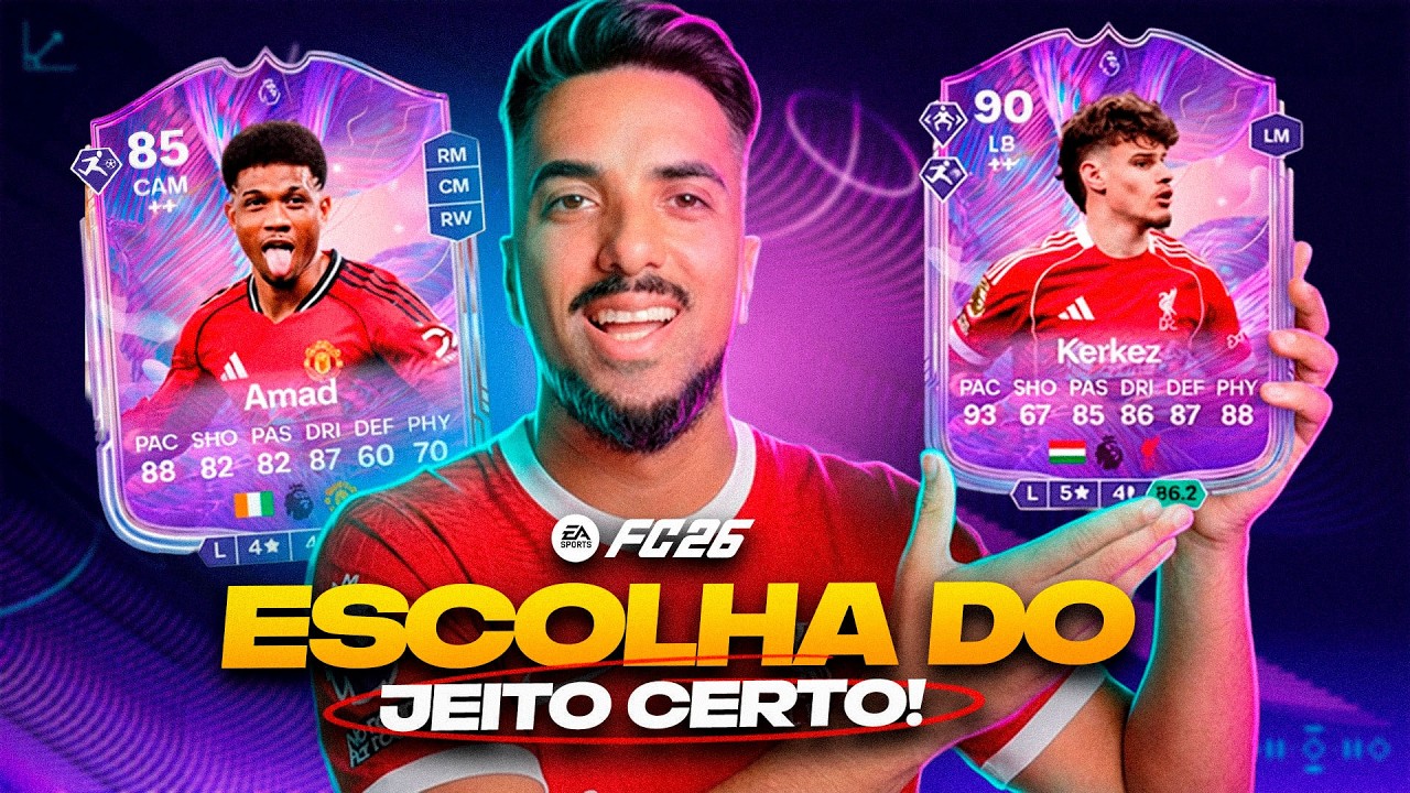 FC 26: NÃO ERRE NA ESCOLHA DOS JOGADORES FC FANTASIA AO VIVO PREMIER LEAGUE! 🔥