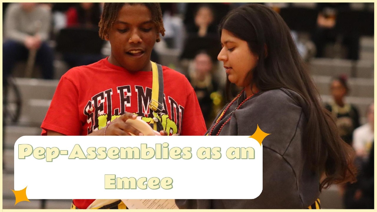 What it's like to be an emcee during a pep assembly (VLOG)
