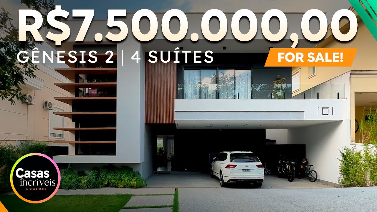LINDA CASA NO GÊNESIS 2 | 4 SUÍTES! R$ 7.500.000,00 | FACHADA INCRÍVEL!