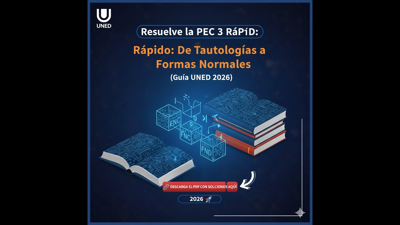Resuelve la PEC 3 Rápido: De Tautologías a Formas Normales (Guía 2026)