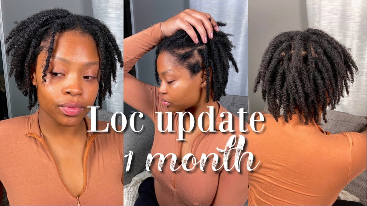 loc journey 1 month update | two strand twist | starter locs on 4c hair
