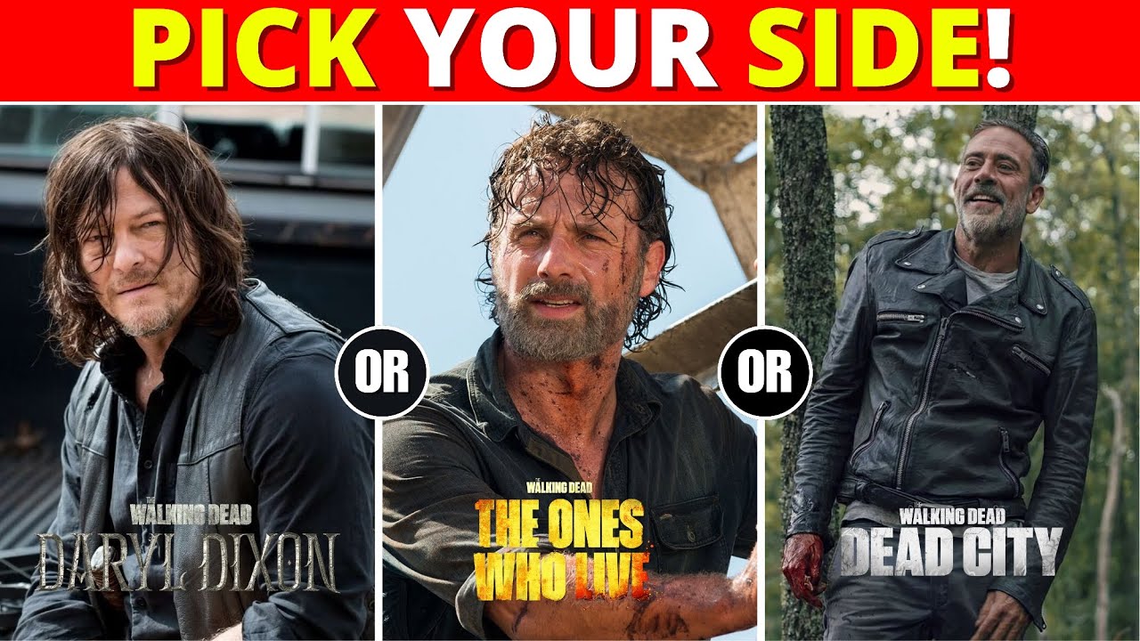 Pick Your Side | Rick 🆚 Daryl 🆚 Negan! The Ultimate Walking Dead Showdown 🧟