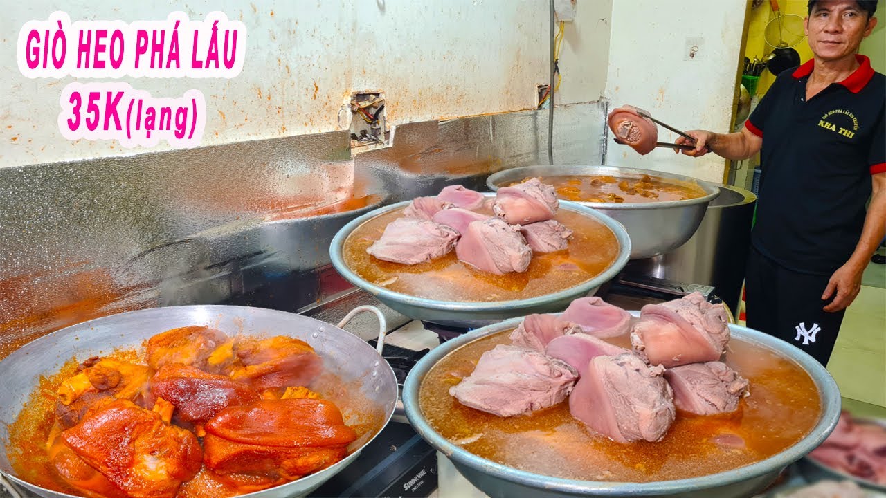 Chủ quán Giò Heo Phá Lấu Khìa Nước Dừa chia sẻ cách làm sạch thơm ngon