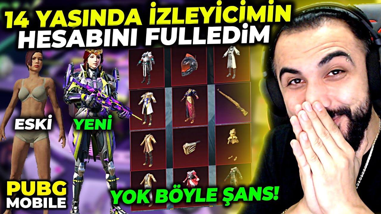 İZLEYİCİMİN HESABINI FULLEDİM!! DÜNYA'NIN EN ŞANSLI ÇOCUĞU!! HERŞEYİ ÇIKARTTIK | PUBG MOBILE