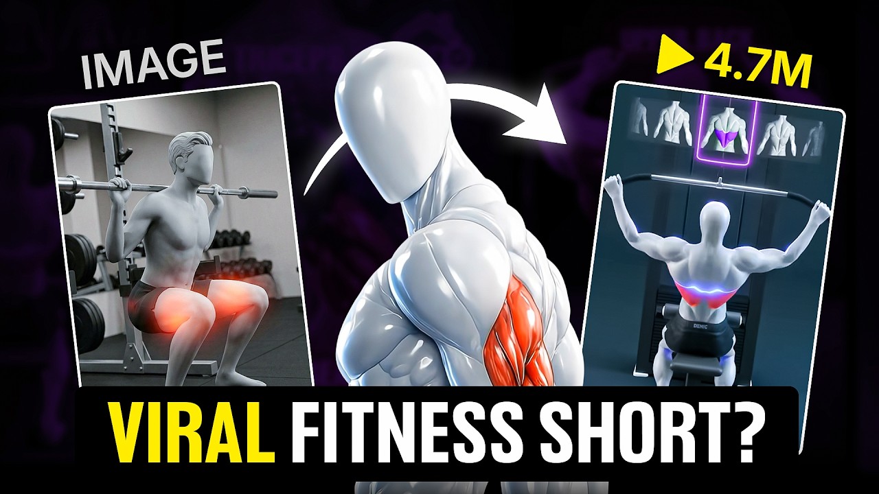 Create Viral AI 3D Gym Workout Shorts & Reels Using AI