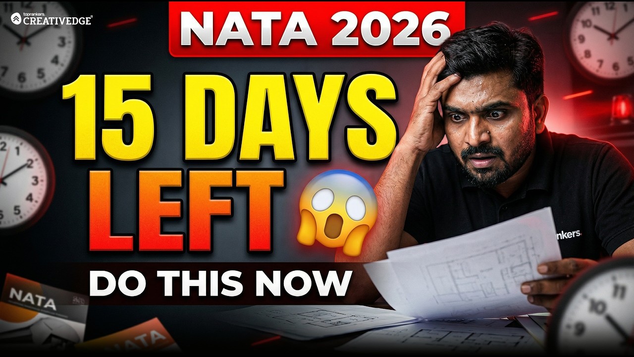 Last 15 Days for NATA 2026 😱 Full Strategy to Score 140+ Easily