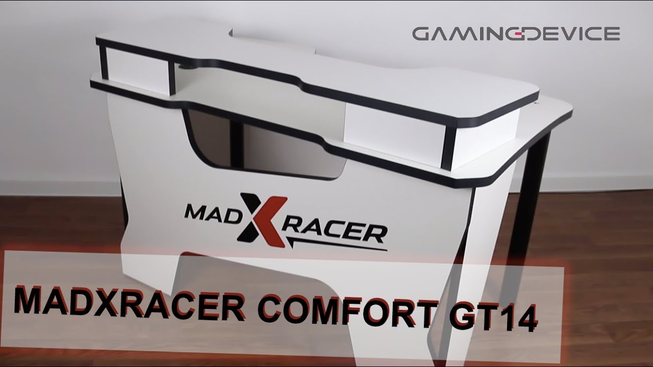 Распаковка и сборка стола MADXRACER COMFORT GT14 WHITE