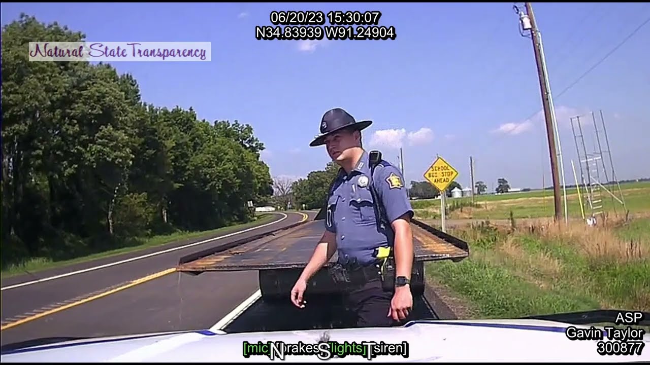 Traffic Stop US-70 Brinkley Monroe County Arkansas State Police Troop D, Traffic Series Ep. 484