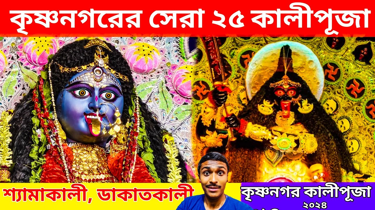 কৃষ্ণনগরের সেরা ২৫ কালী 🌺krishnanagar Kali puja 2024