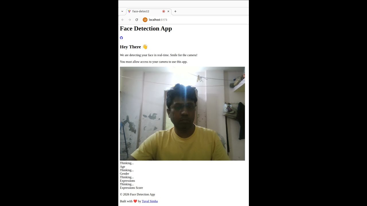 React typescript Face detection