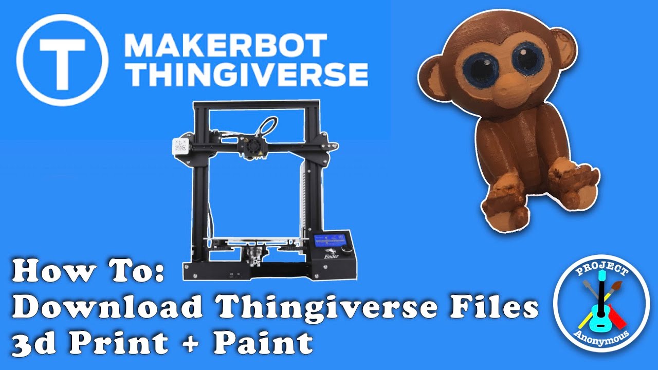 How to Download and 3D Print Files from Thingiverse...and Paint Them