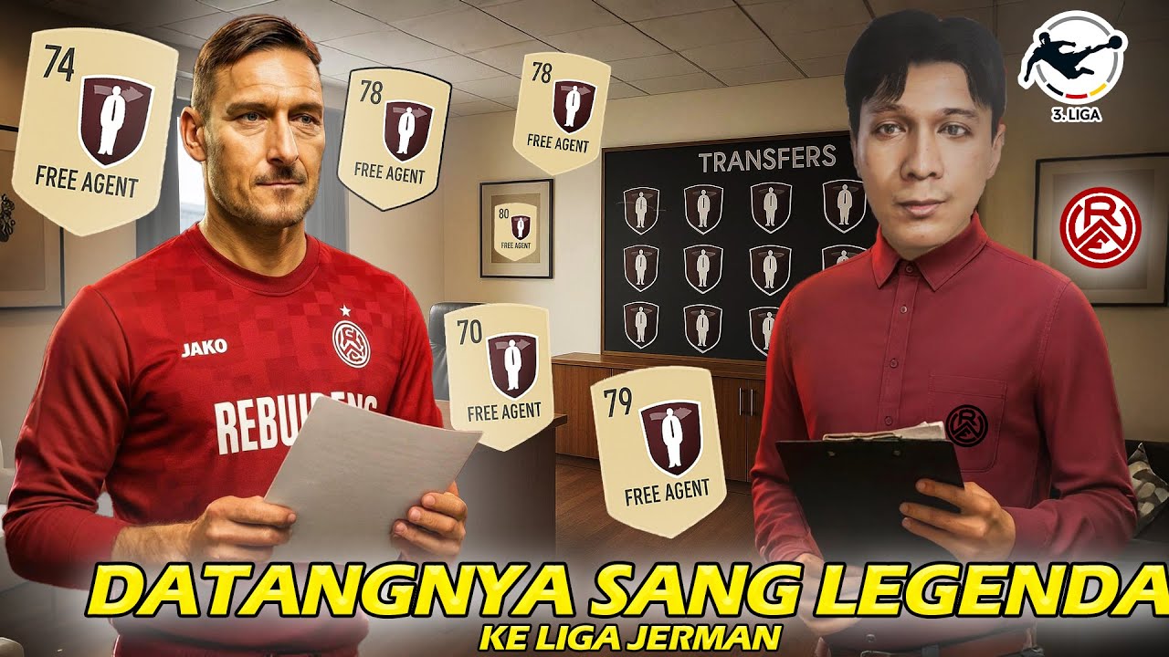 GW BANGKITKAN RAKSASA JERMAN DARI LIGA 3 DENGAN LEGENDA TOTTI