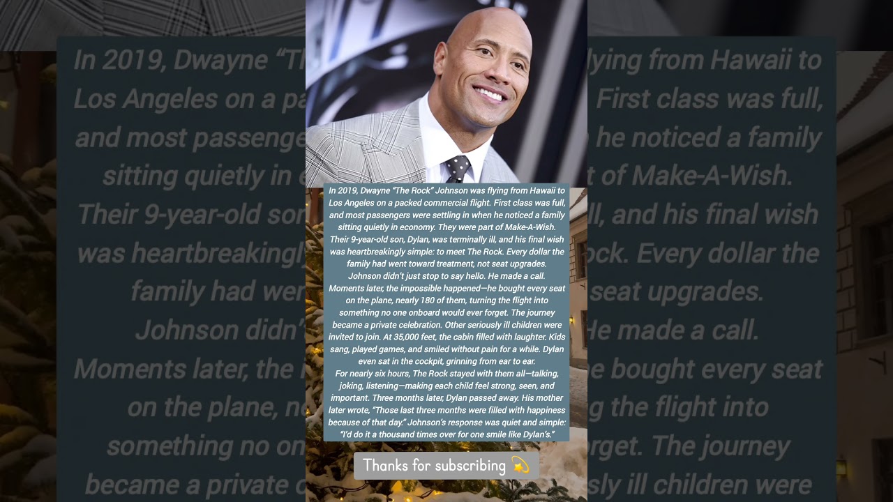 HE BOUGH THE ENTIRE PLANE FOR ONE SICK KID 