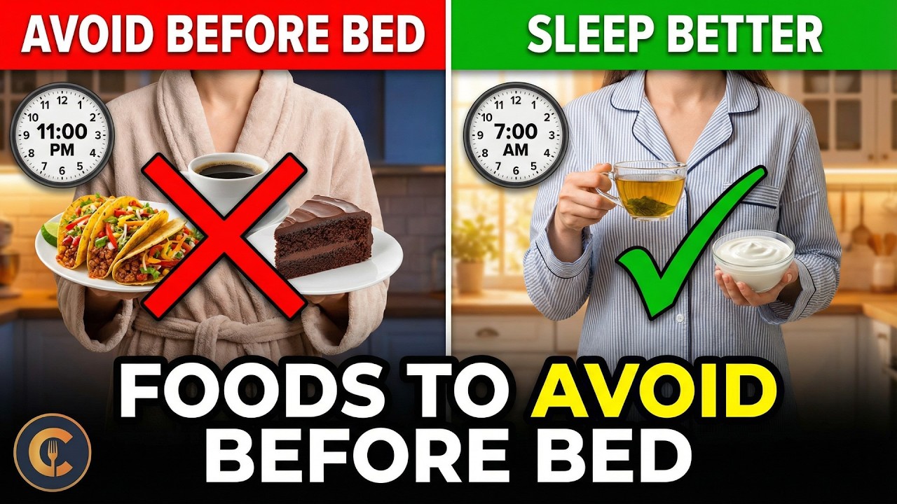 Foods to Avoid Before Bed | Foods To Eat for Better Sleep | IEWICOOK
