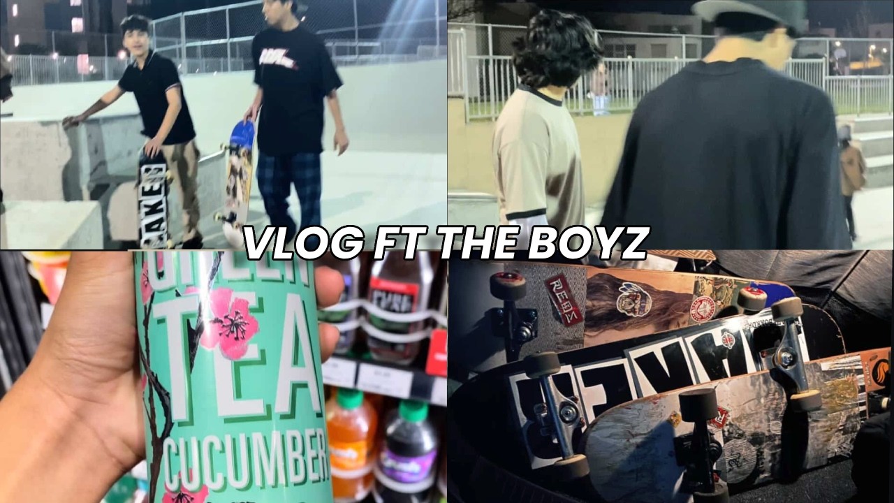 SPEND VALENTINES WITH THE BOYZ at THE SKATEPARK (Day one progression on skateboard)