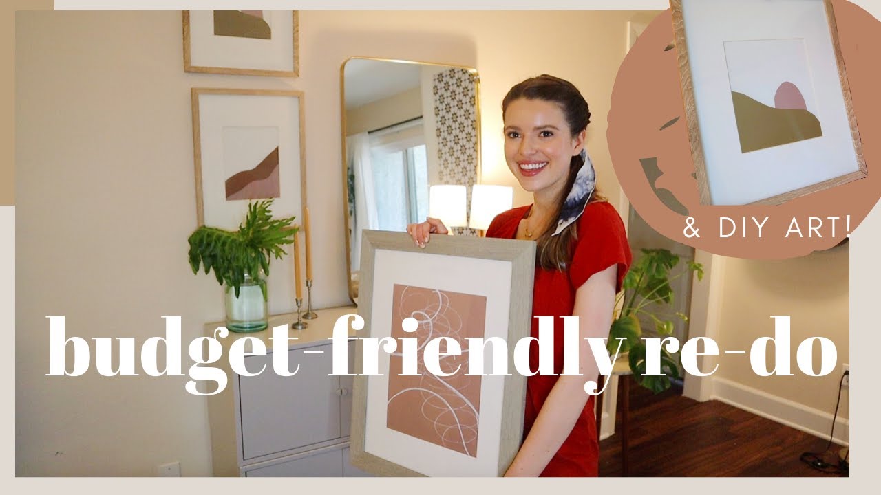 Cheap & Budget Friendly Re-Do (With the EASIEST DIY Art!)