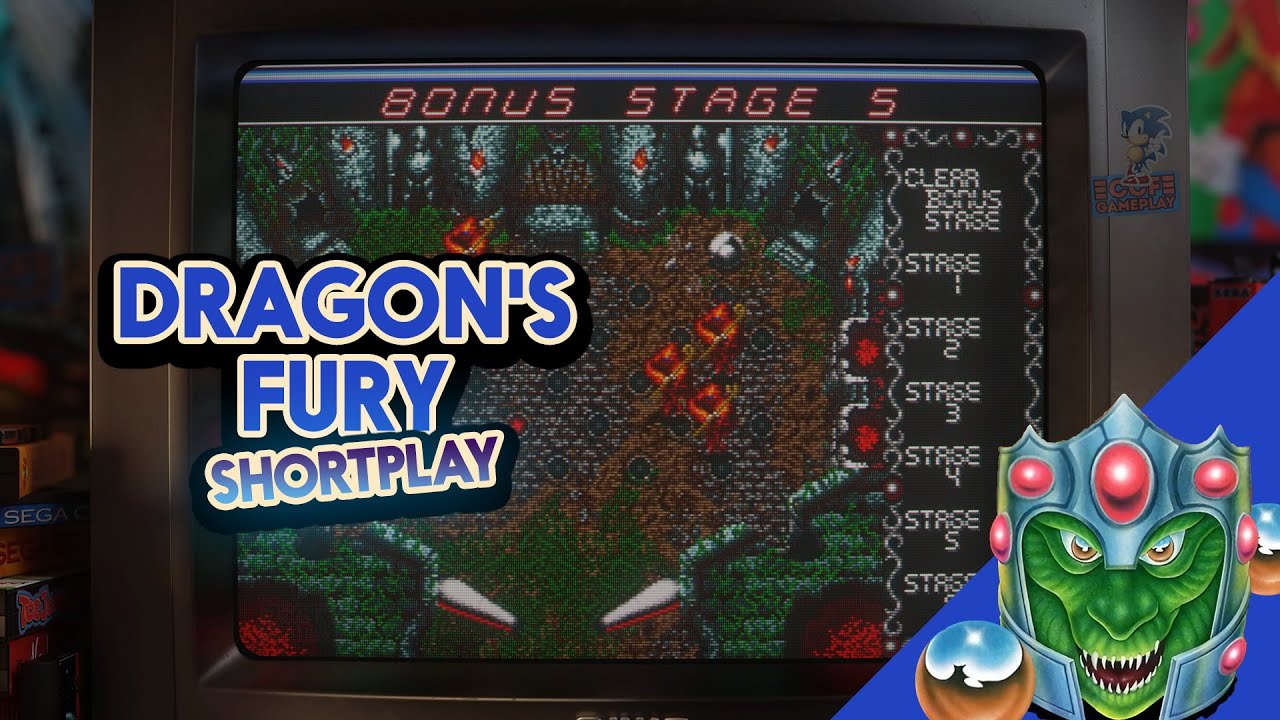 Dragon's Fury (Aka Devil Crash or Devil's Crush) | 1992 | Demonic Pinball Action! | Sega Genesis