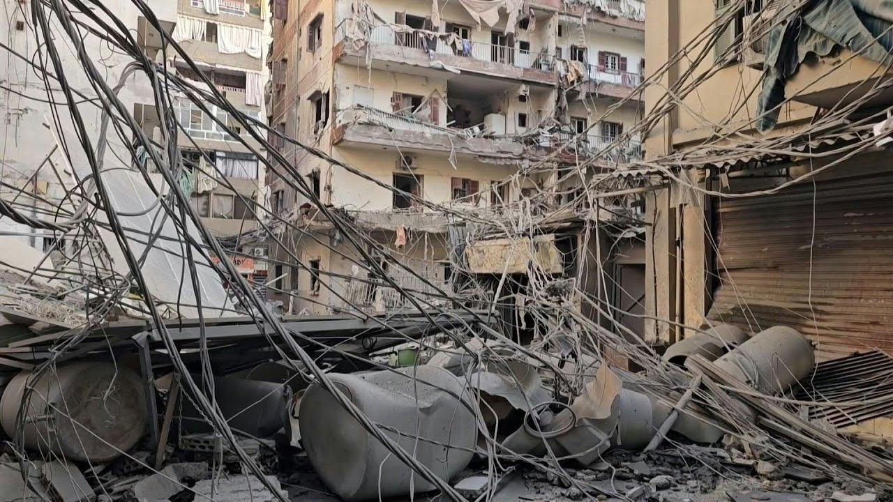 Destruction after heavy overnight Israeli strikes on south Beirut | AFP