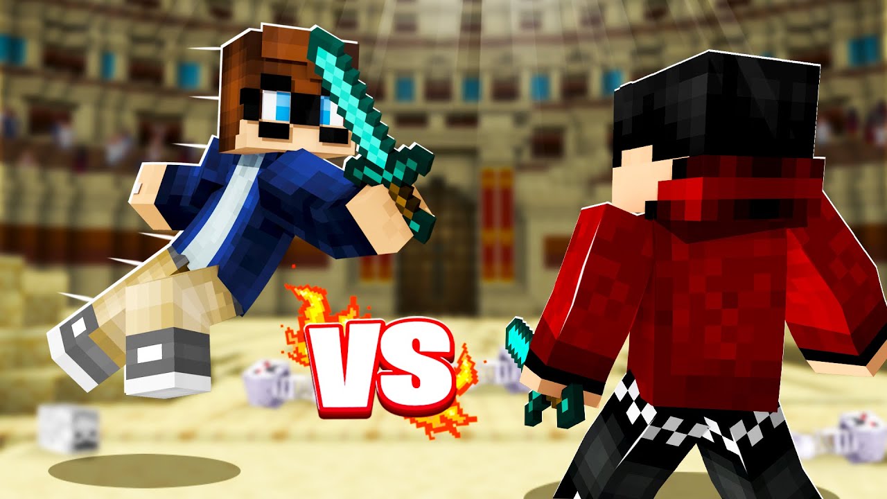 FIGHTING RAGEELIXIR IN MINECRAFT!!