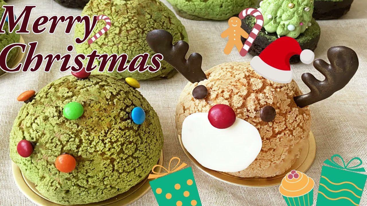 超可愛聖誕造型泡芙 簡單好上手 麋鹿泡芙 Christmas Recipe! Making Reindear Cream Puff for your Christmas Party!