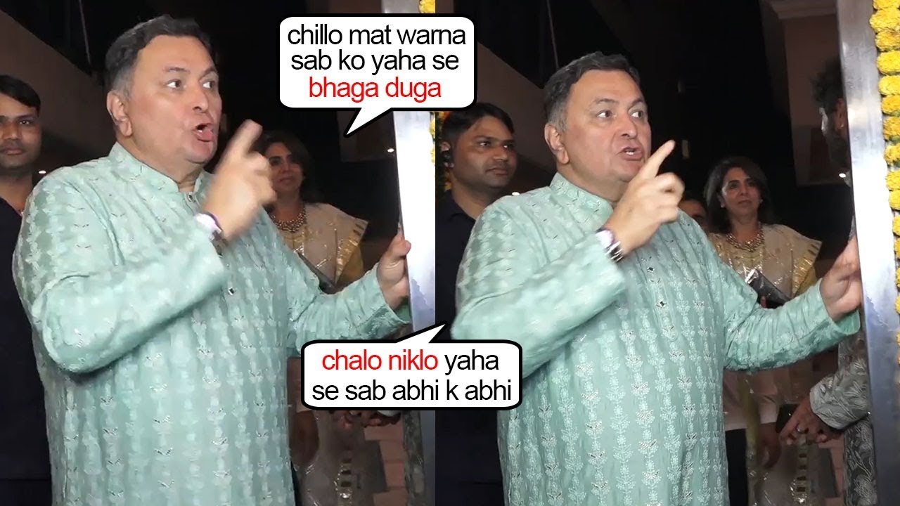 Rishi Kapoor Gets Angry On Media And Busted Out At His Diwali Party 2019