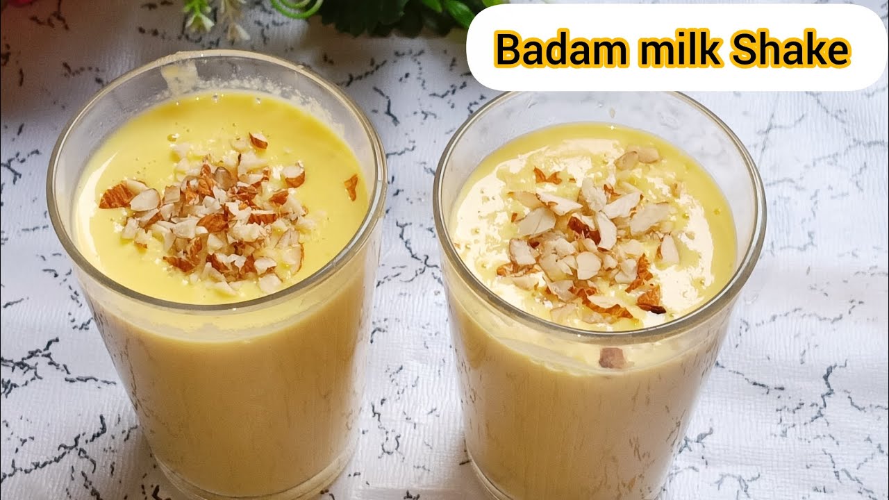 Badam milk Shake/ Iftar Special badam milk Shake /How to make Badam milk Shake at home.