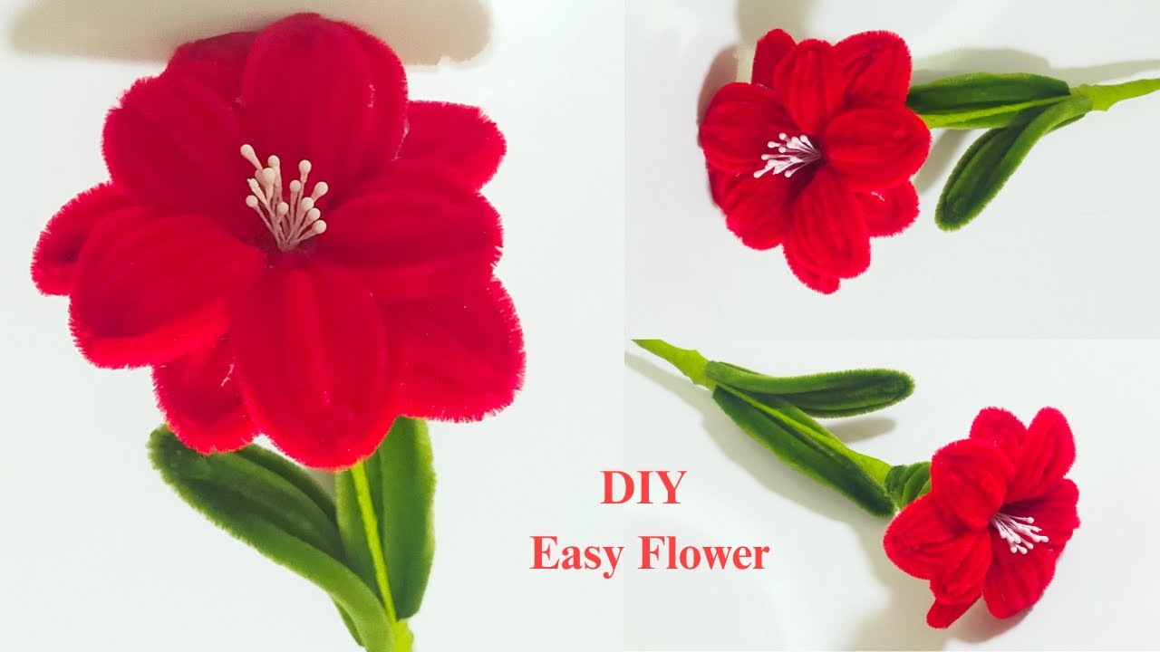 DIY Easy Flower | how to make easy beautiful pipe cleaner flower | Easy way for Tutorial Flower ❤️