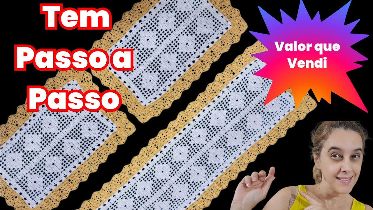 Ficou muito Lindo 😍 Jogo de Cozinha - Passadeira e Tapetes em Crochê - Passo a Passo Disponível 