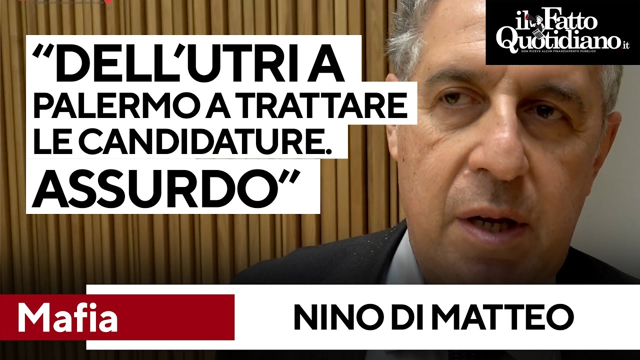Mafia, Di Matteo contro la politica: 
