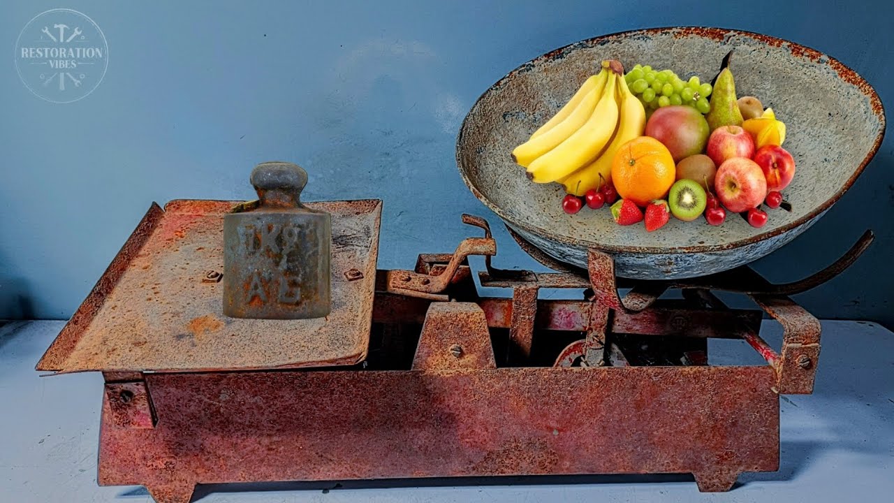 Antique Kitchen Scales Restoration - Restoration ASMR 