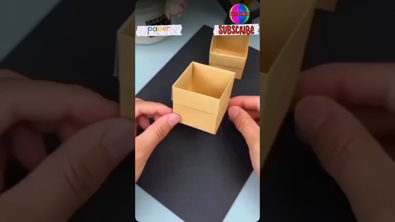 Simple & Creative Paper Box🎁 Crafts ideas paper box#cup#creative#viral #papercraft#love #art #shorts