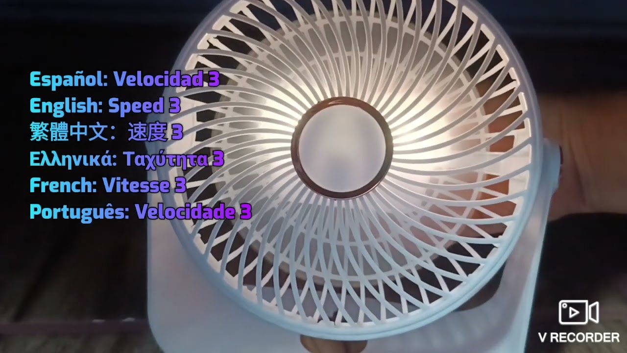 Unboxing de ventilador nuevo, con 5 velocidades. 