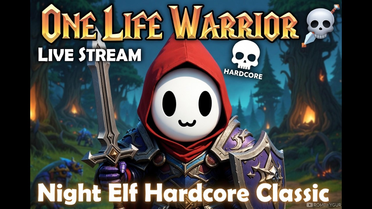 ⚔️ ONE LIFE NIGHT ELF WARRIOR ELFCORE SKULLROCK | Hardcore Classic WoW First Life 💀