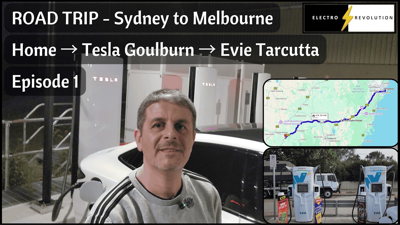 Поездка на электромобиле из Сиднея в Мельбурн на BYD Seal | Тест Tesla и быстрой зарядки мощность...