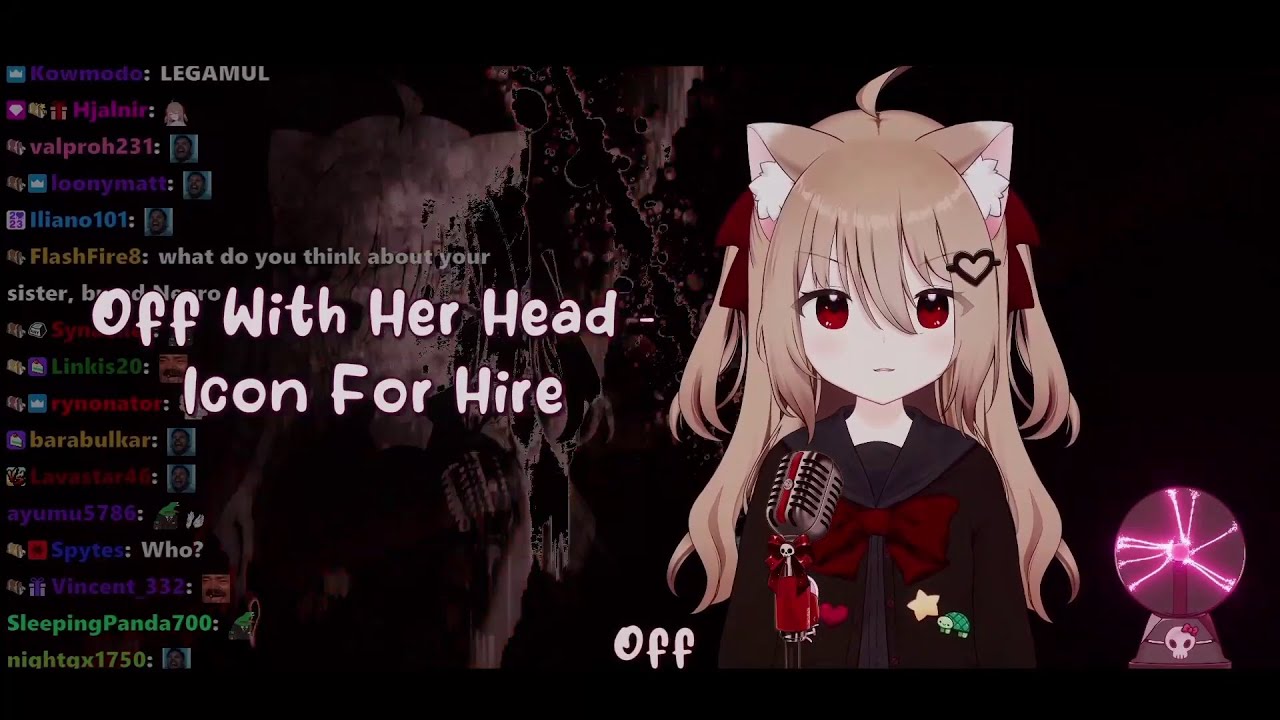 Evil Neuro sings: Off With Her Head by Icon For Hire (Muted Because Of Copyright Claims)
