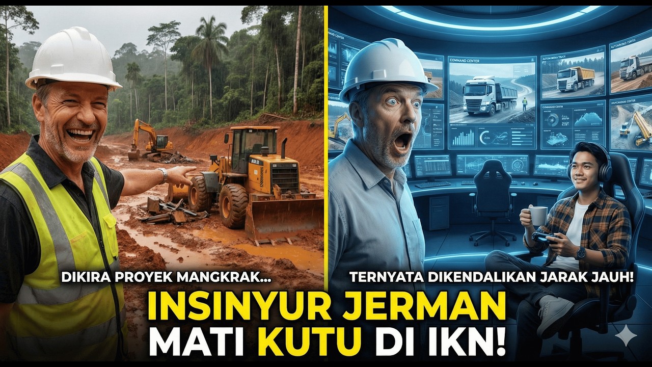 DIKIRA HUTAN LUMPUR! Di IKN Insinyur Jerman Gemetar Lihat Crane Raksasa Gerak Sendiri Pakai 5G!
