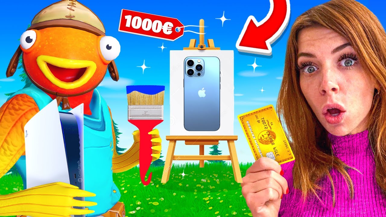 J'ACHÈTE TOUT ce que TU DESSINES sur FORTNITE !