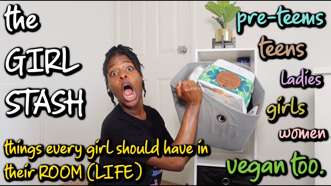 THE GIRL STASH: THINGS EVERY GIRL SHOULD HAVE IN THEIR ROOM | REAL LIFE TIPS (VEGAN FRIENDLY)