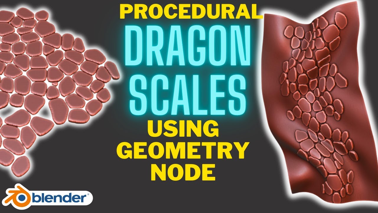 Procedural Dragon Scales in Blender with Geometry nodes - Dragon Scale Cloak