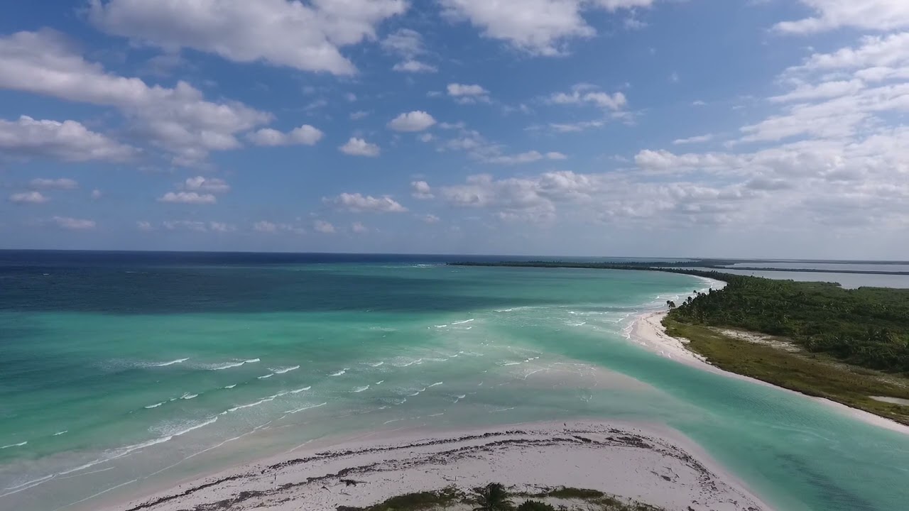 High Angle Shot Of A Beautiful Island