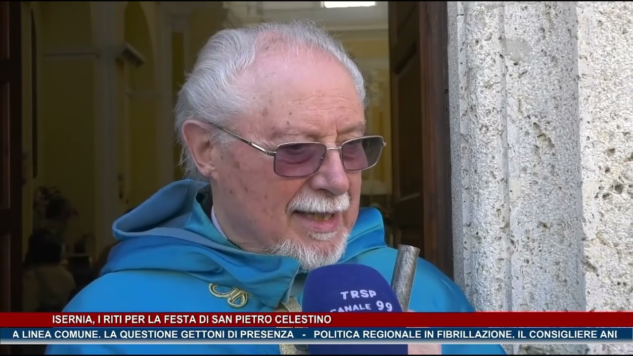 Isernia, i riti per la festa di san Pietro Celestino - TRSP TG NEWS MOLISE DEL 20-05-25